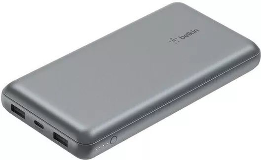 Belkin Boost Charge Power Bank 20000mAh 15W με 2 Θύρες USB-A και Θύρα USB-C Γκρι