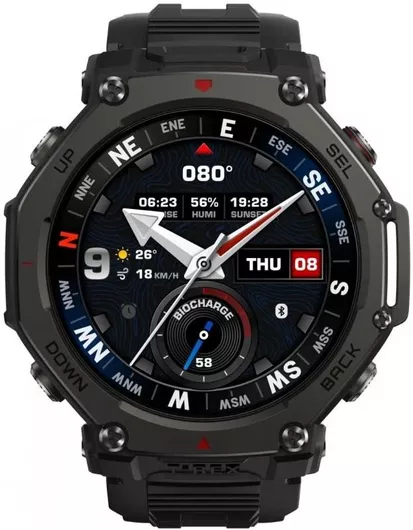 Amazfit T-Rex 3 Pro Titanium 48mm Αδιάβροχο Smartwatch (Tactical Black)