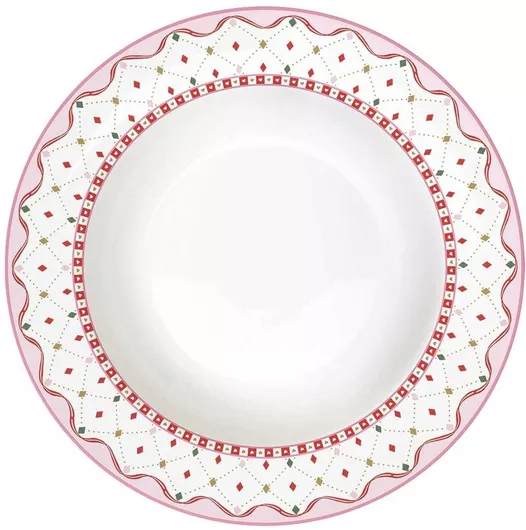 Easy-Life Χριστουγεννιάτικο Βαθύ Πιάτο από Πορσελάνη 22cm