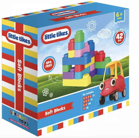 Little Tikes Τουβλάκια Soft Blocks για 6+ Μηνών 42τμχ