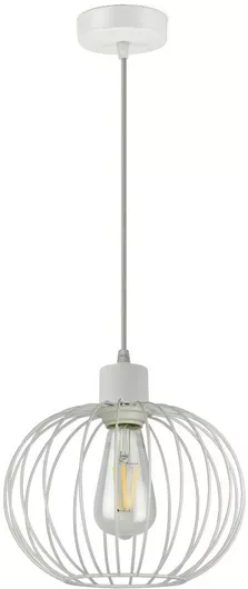 Adviti Κρεμαστό Φωτιστικό Λευκό με Ντουί E27