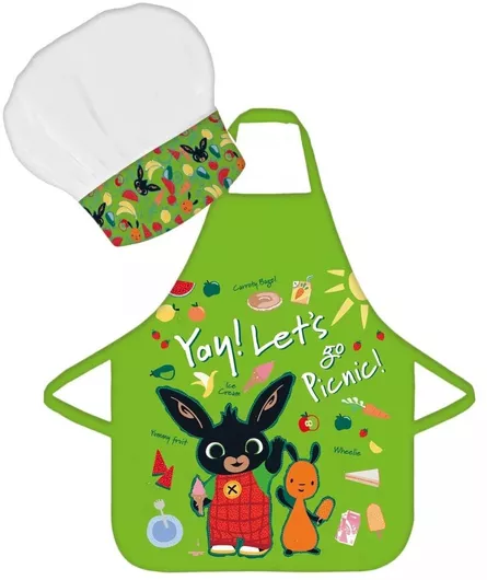 Aymax Bing Picnic Παιδική Ποδιά Κουζίνας με Σκούφο Πολύχρωμη FSHI0463