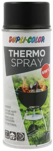 Dupli Color Σπρέι Βαφής Υψηλής Θερμοκρασίας με Μεταλλικό Εφέ Μαύρο Μαύρο 400ml