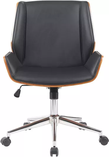 Καρέκλα Γραφείου με Ανάκλιση Zarek Μαύρο/καφέ ArteLibre