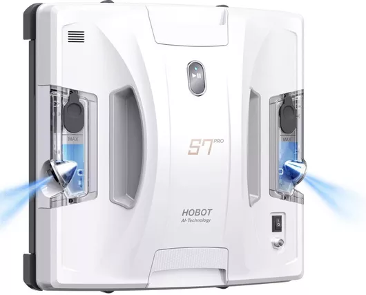 Hobot S7 Pro Καθαριστής Τζαμιών Ρομπότ Μπαταρίας Λευκός