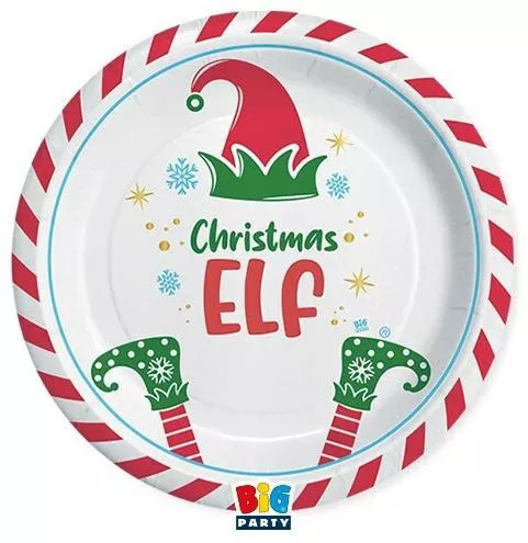 Σετ Χριστουγεννιάτικα Πιάτα Ξωτικά 8τμχ