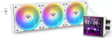 Thermaltake MAGFloe 420 Ultra Υδρόψυξη Επεξεργαστή Τριπλού Ανεμιστήρα 140mm για Socket AM4/AM5/1700/1200 με ARGB Φωτισμό Λευκό