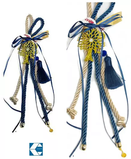 Γούρι Διακοσμητικό Δέντρο Ζωής 2026 Χρυσό-μπλε 20cm Galifas 7716214 Galifas