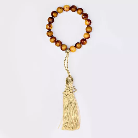 Χριστουγεννιάτικο Κρεμαστό Γούρι Εκρού Καφέ 0331.25083-4