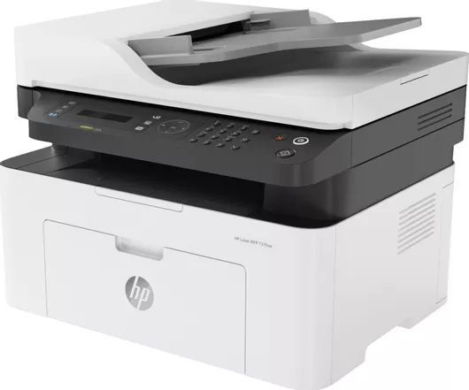 HP Laser MFP 137fnw Ασπρόμαυρο Πολυμηχάνημα με WiFi & Mobile Print