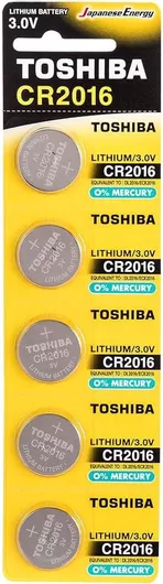 Toshiba CP-5C Μπαταρίες Λιθίου Ρολογιών CR2016 3V 5τμχ