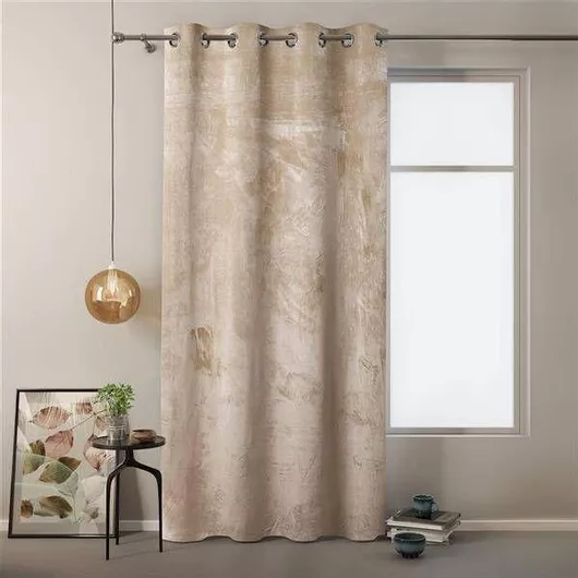 Amelia Home Κουρτίνα με Τρουκς Μπεζ 140x245cm