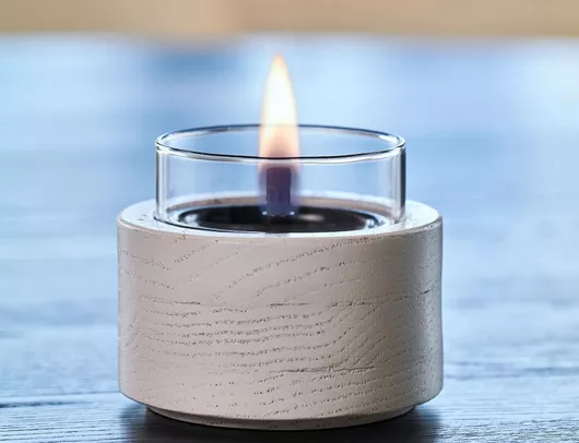 Tenderflame Διακοσμητικό Κερί Λευκό 10x8.5cm