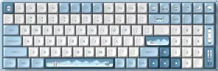 iQunix F97 Ασύρματο Gaming Μηχανικό Πληκτρολόγιο με Cherry MX Brown διακόπτες & RGB φωτισμό Αγγλικό US Wintertide