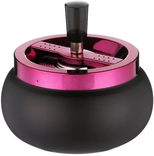 Angelo Τασάκι Push Metal Black-pink 13cm