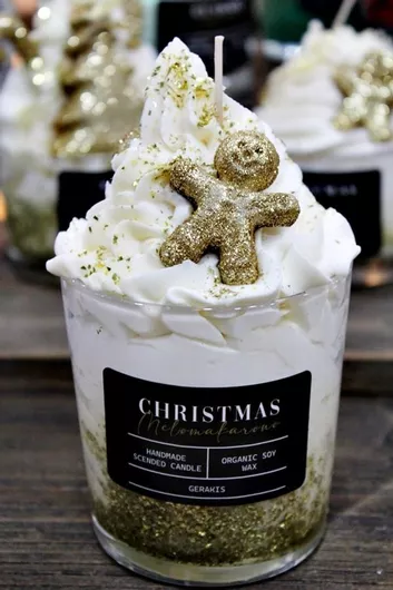 Gerakis Αρωματικό Κερί Σόγιας σε Βάζο Μελί 8.5x8.9cm