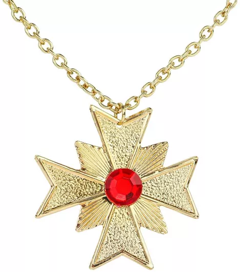 Magic Season 16951 Αποκριάτικο Κολιέ με Μενταγιόν & Πέτρα