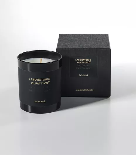 Laboratorio Olfattivo Αρωματικό Κερί σε Βάζο με Άρωμα Σανδαλόξυλο Μαύρο 180gr