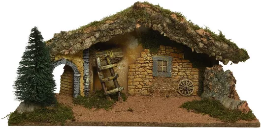 Φάτνη Ξύλινη Μεγάλου Μεγέθους 58x23x23cm