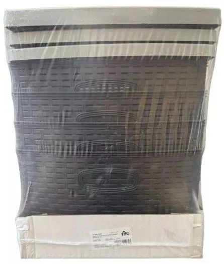 TnS Συρταριέρα Πλαστική Μαύρο 4 Θέσεων 44x36x90cm