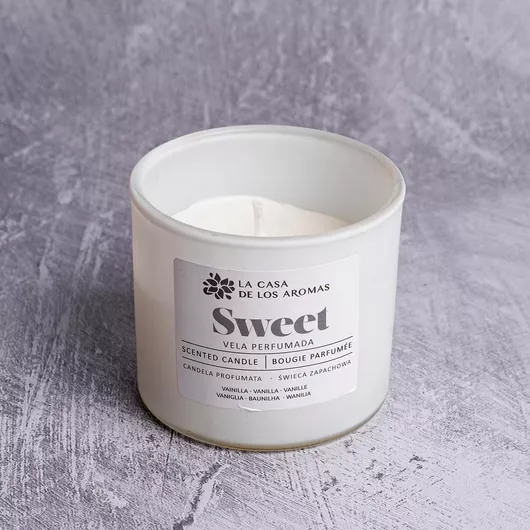 Corona Di Fiori Αρωματικό Κερί σε Βάζο με Άρωμα Βανίλια Λευκό 90gr