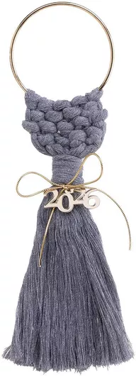 Χριστουγεννιάτικο Κρεμαστό Στολίδι Γκρι