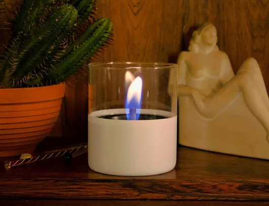 Tenderflame Διακοσμητικό Κερί Λευκό 200gr