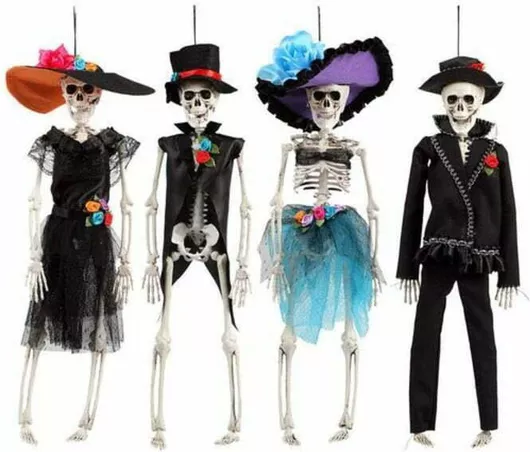 Κρεμαστóς Σκελετός 43cm Αποκριάτικο Αξεσουάρ για Halloween (Διάφορα Σχέδια)