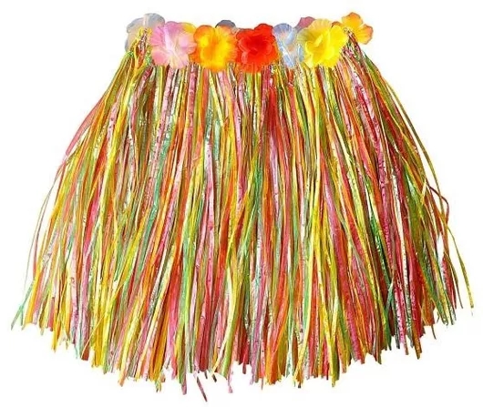 Αποκριάτικο Αξεσουάρ Χαβανέζικη Φούστα Ζώνη Λουλούδια Πολύχρωμη 45 Εκ 33686