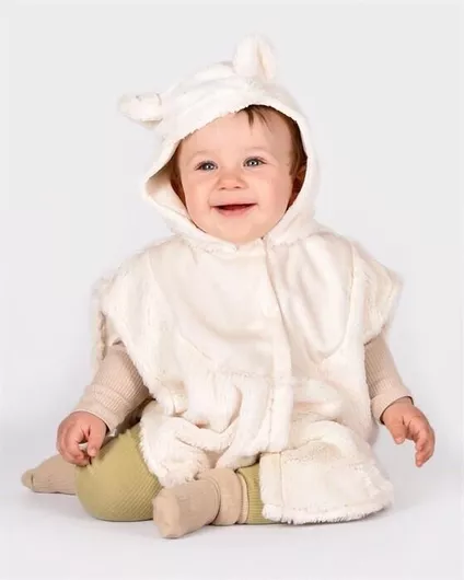 Στολή Αποκριάτικη Κάπα Λευκό 1τμχ