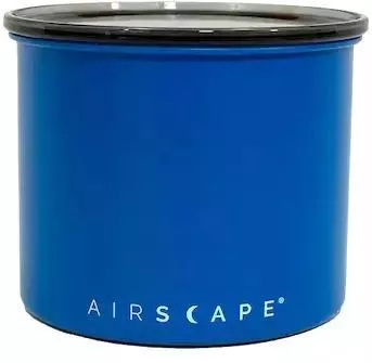 Airscape Βάζο για Καφέ με Αεροστεγές Καπάκι Μεταλλικό 250gr Μπλε