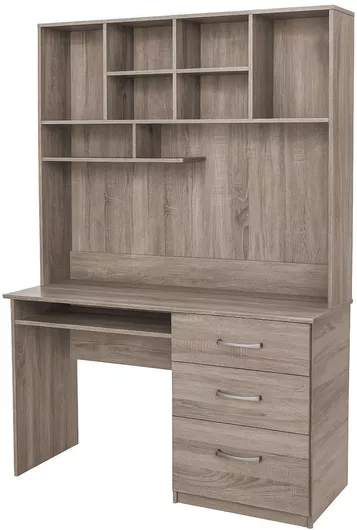 Γραφείο Fusion Ξύλινο με Βιβλιοθήκη Fusiko 120x53x192cm