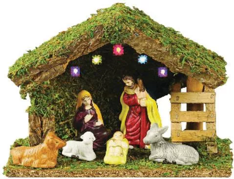 Φάτνη Ξύλινη Μικρού Μεγέθους 21x9cm