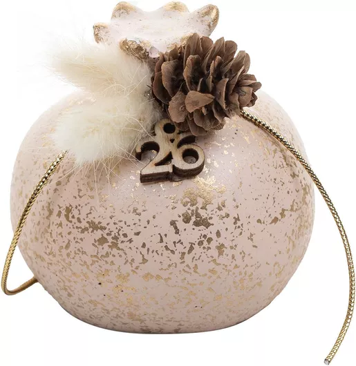 Beauty Home Επιτραπεζιο Κεραμικο Ροδι Αποξηραμενα Σομων