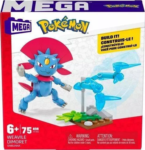Mattel Τουβλάκια Pokemon Weavile Dimoret για 6+ Ετών 75τμχ