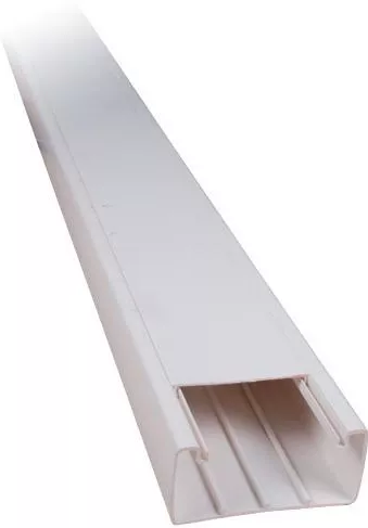 Elmark Κανάλι Καλωδίων με ΑυτοκόλλητοΠλαστικό Λευκό 2m