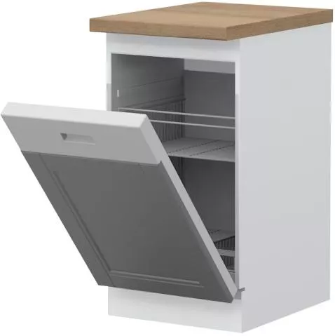 Polihome Tahoma K45D 162467929 Πρόσοψη Ντουλαπιού Πλυντηρίου Πιάτων 45x60x88cm Σκούρο Γκρι