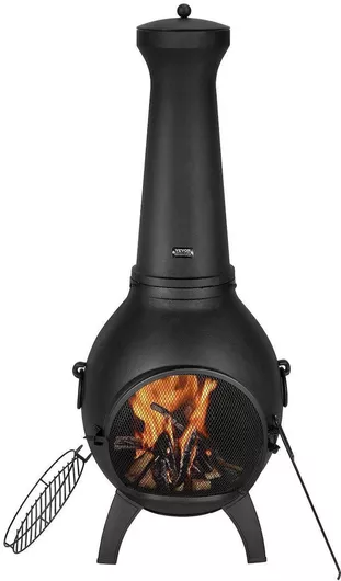 Vevor Τζάκι Εξωτερικού Χώρου Μεταλλικό Γκρι 52x50x130cm