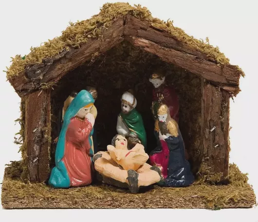 Φάτνη Ξύλινη Μικρού Μεγέθους 17x8x13cm