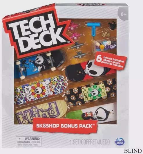 Tech Deck Παιχνίδι Μινιατούρα Sk8 Bonus Pack 6τμχ για 6+ Ετών