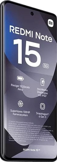 Xiaomi Redmi Note 15 5G NFC 8GB 256GB Black