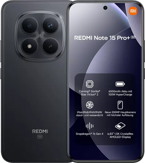 Xiaomi Redmi Note 15 Pro+ 5G NFC 8GB 256GB Black