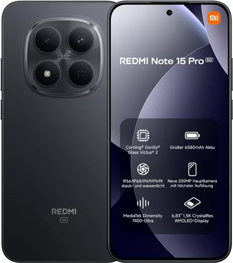 Xiaomi Redmi Note 15 Pro 5G NFC 8GB 256GB Black