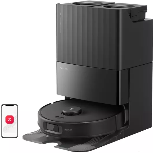 Roborock Qrevo Edge 5V1 Σκούπα Ρομπότ για Σκούπισμα & Σφουγγάρισμα με Χαρτογράφηση & Wi-Fi Μάυρο