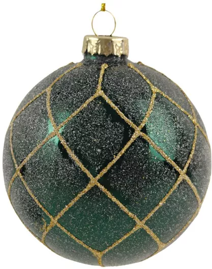 Μπάλα Γυάλινη Πράσινο 8cm