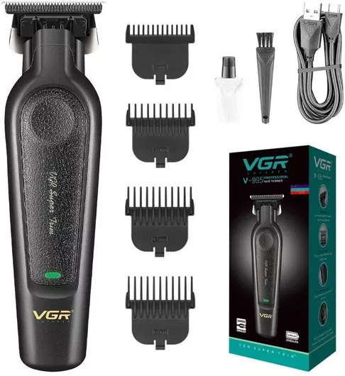 VGR Σετ Κουρευτικής Μηχανής Επαναφορτιζόμενης Μαύρο V-995