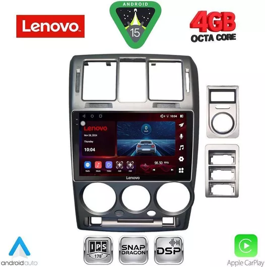 Lenovo Ηχοσύστημα Αυτοκινήτου για Hyundai Getz 2002-2011 (Bluetooth/USB/WiFi/GPS/Apple-Carplay/Android-Auto) με Οθόνη Αφής 9"