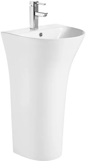 Vinci Cover Slim Νιπτήρας Δαπέδου Πορσελάνης 48x42cm Λευκό