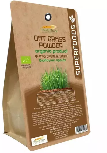 Oat Grass Powder 125gr Φύτρο Βρώμης Βιολογικό Health Trade