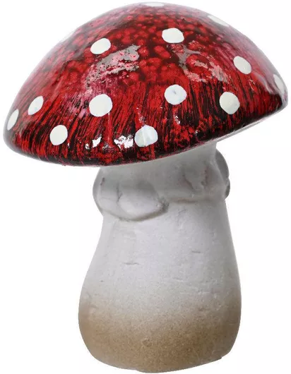 Beauty Home Διακοσμητικό Μανιτάρι από Κεραμικό Υλικό 6.5x6.6x8.4cm